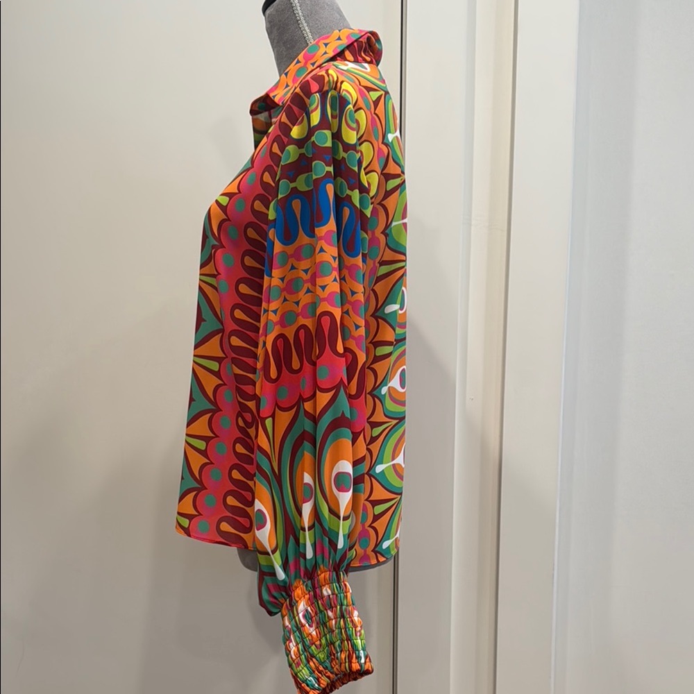 Alexis Multicolor Patterned Blouse - image 6